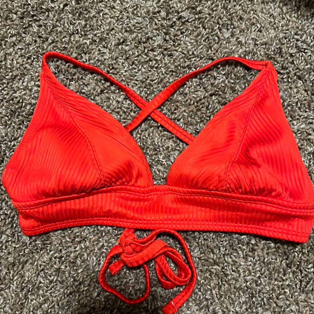 SIZE SMALL RED BIKINI TOP